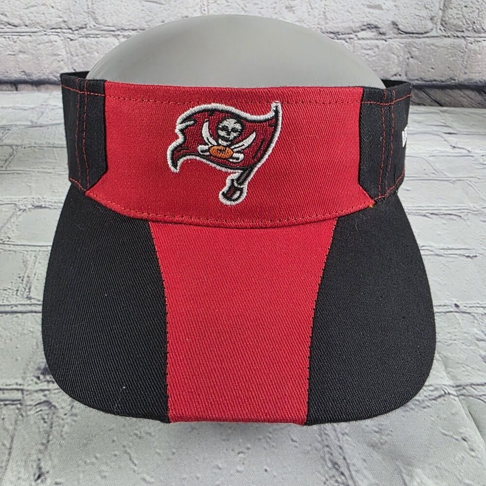 Tampa Bay Buccaneers Black Red Raymond James Adjustable Hat/ Visor